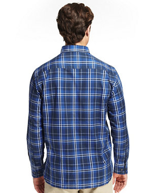 Pure Cotton Bold Grid Checked Shirt Image 2 of 4