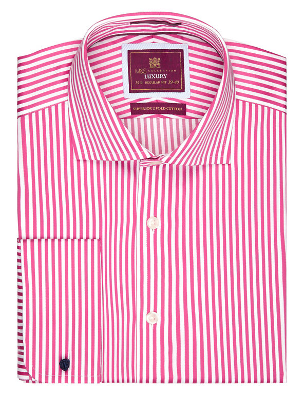 Pure Cotton Bold Striped Shirt Image 1 of 1