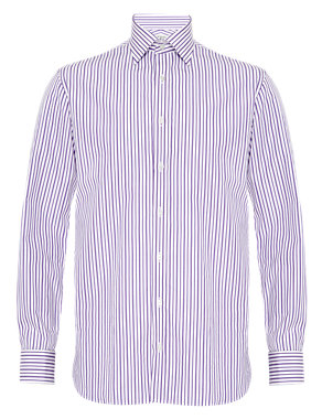 Pure Cotton Bold Striped Shirts Image 2 of 5
