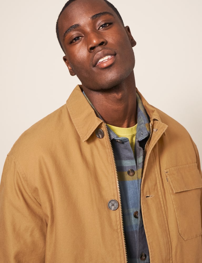 Tan borg sales lined cord jacket