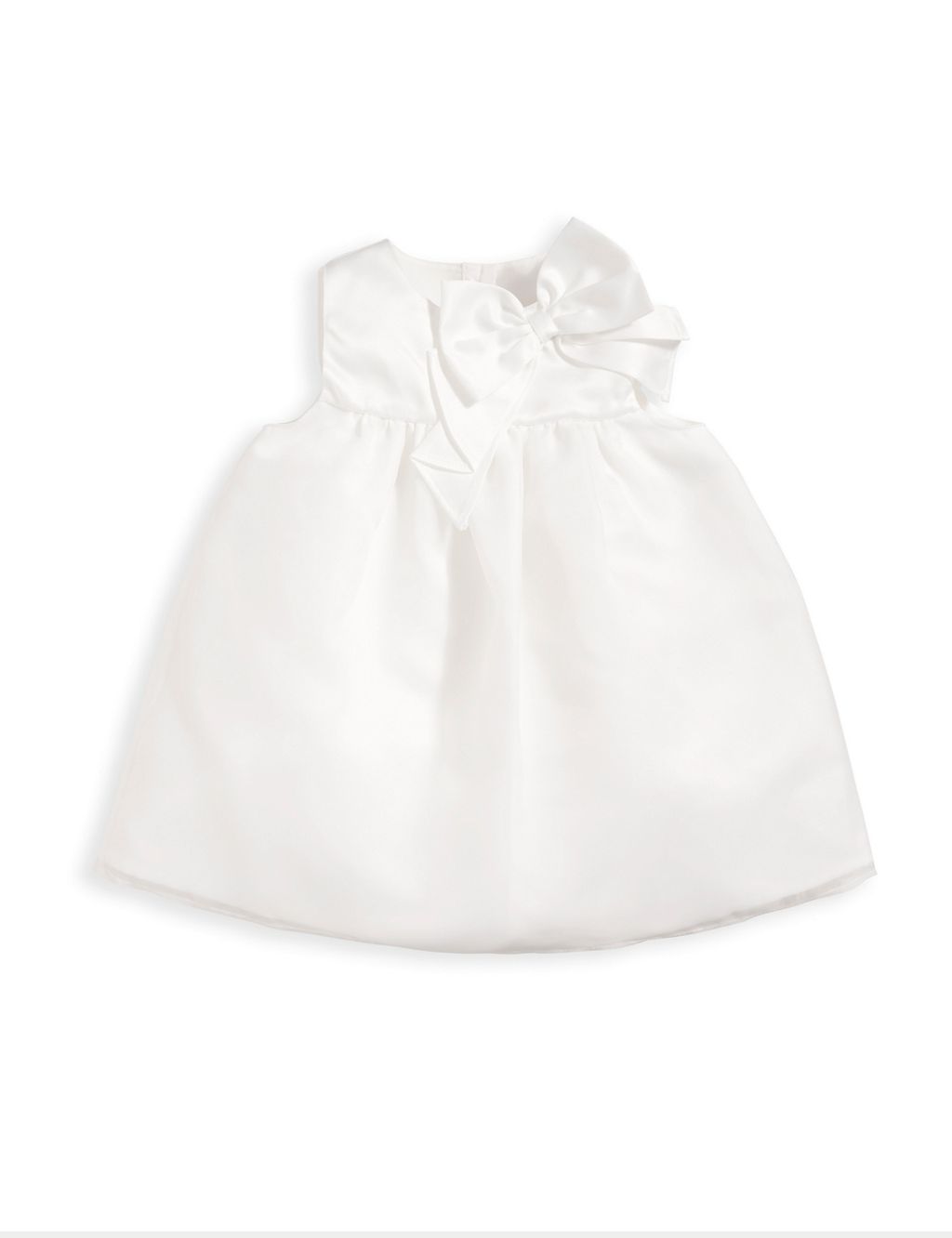 Pure Cotton Bow Dress (0-3 Yrs) 1 of 3