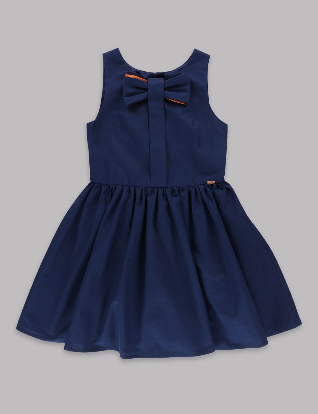 Pure Cotton Bow Prom Dress (5-14 Years) 1 of 5