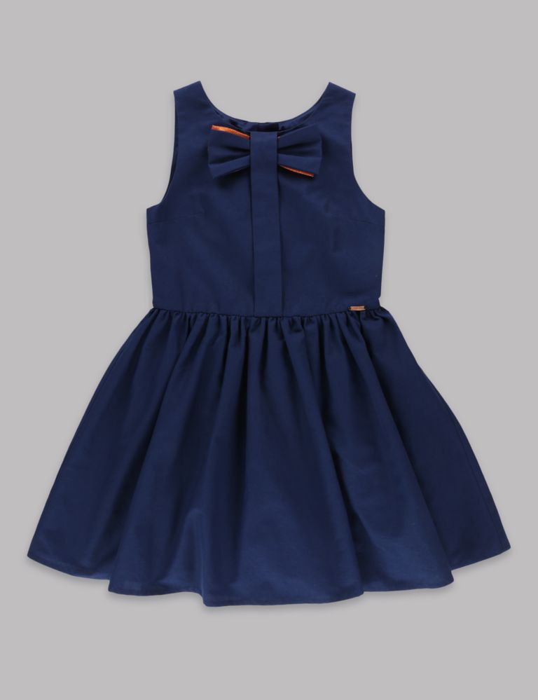 Pure Cotton Bow Prom Dress (5-14 Years) 2 of 5
