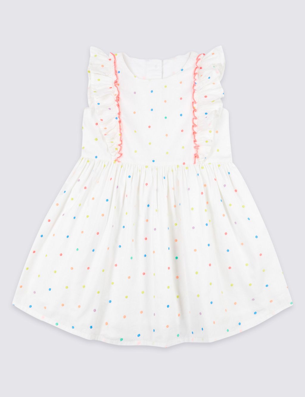 Pure Cotton Bow Skater Dress (3 Months - 7 Years) 1 of 4