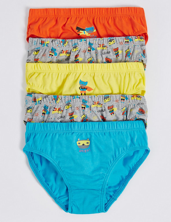 Pure Cotton Briefs (18 Months - 8 Years) Image 1 of 2