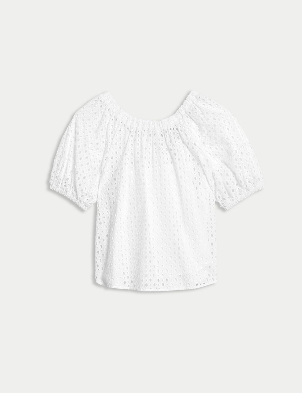 Pure Cotton Broderie Blouse 1 of 6