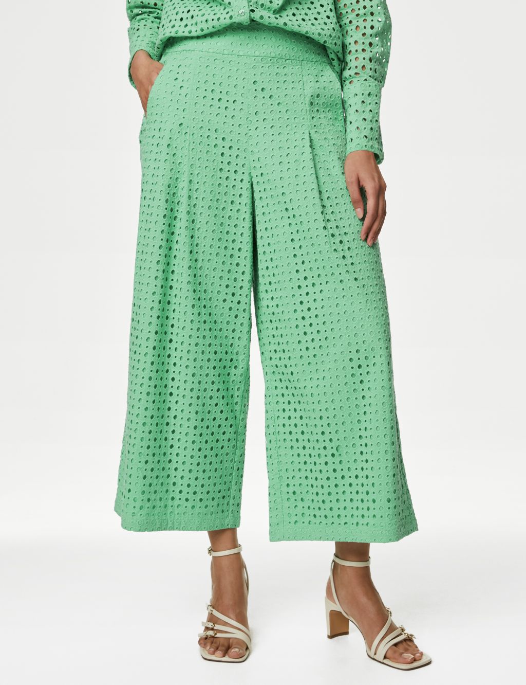 Pure Cotton Broderie Culottes 2 of 5