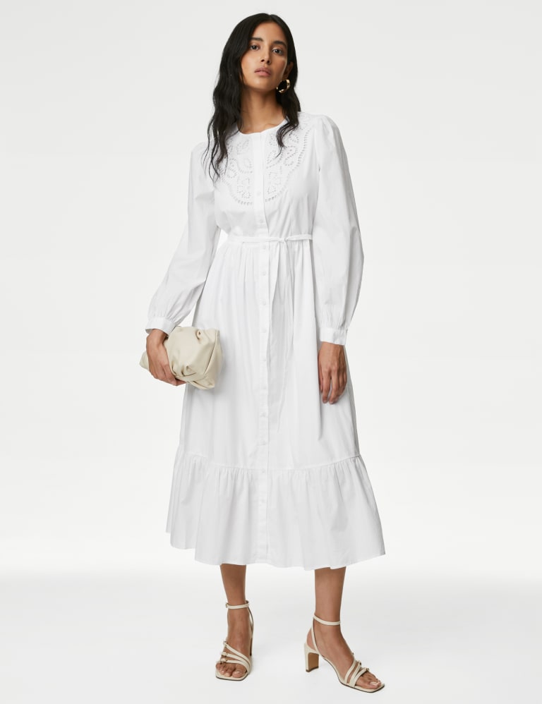 White dresses m&s 2025