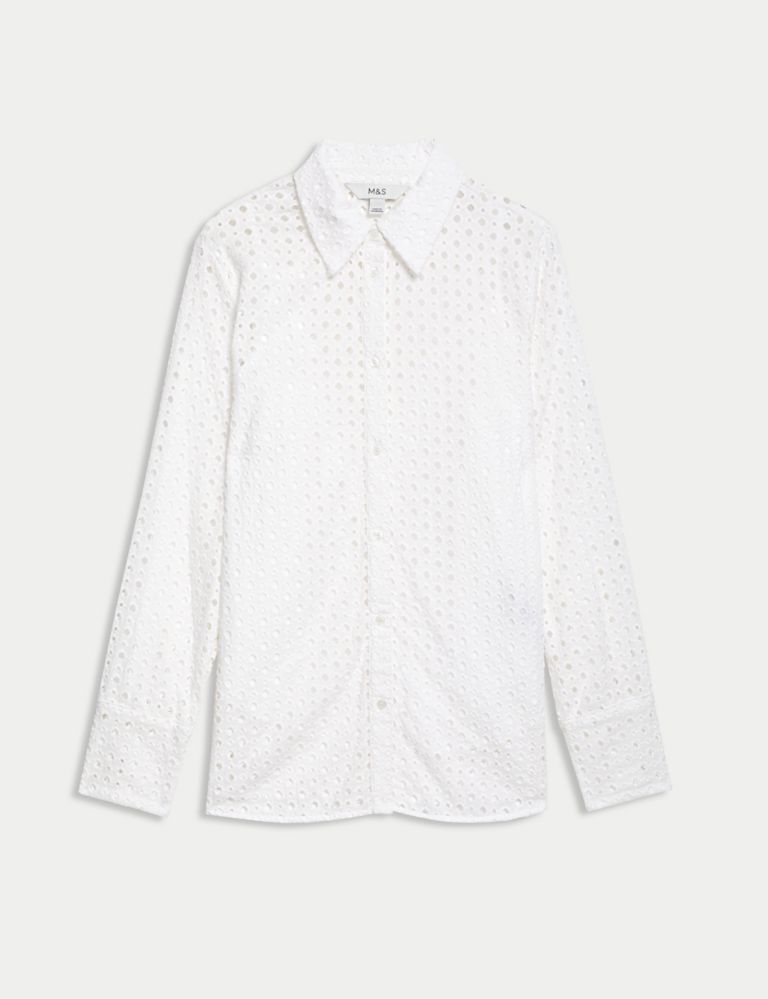 Pure Cotton Broderie Shirt 2 of 6