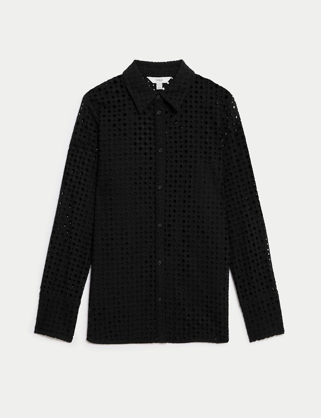 Pure Cotton Broderie Shirt 1 of 6