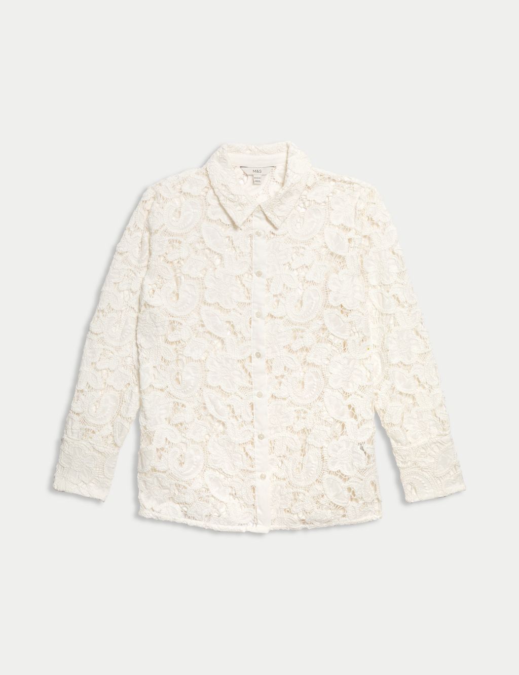 Pure Cotton Broderie Shirt 1 of 5