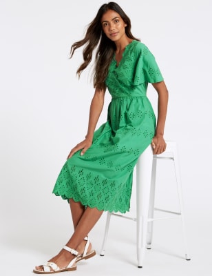 Broderie skater outlet dress