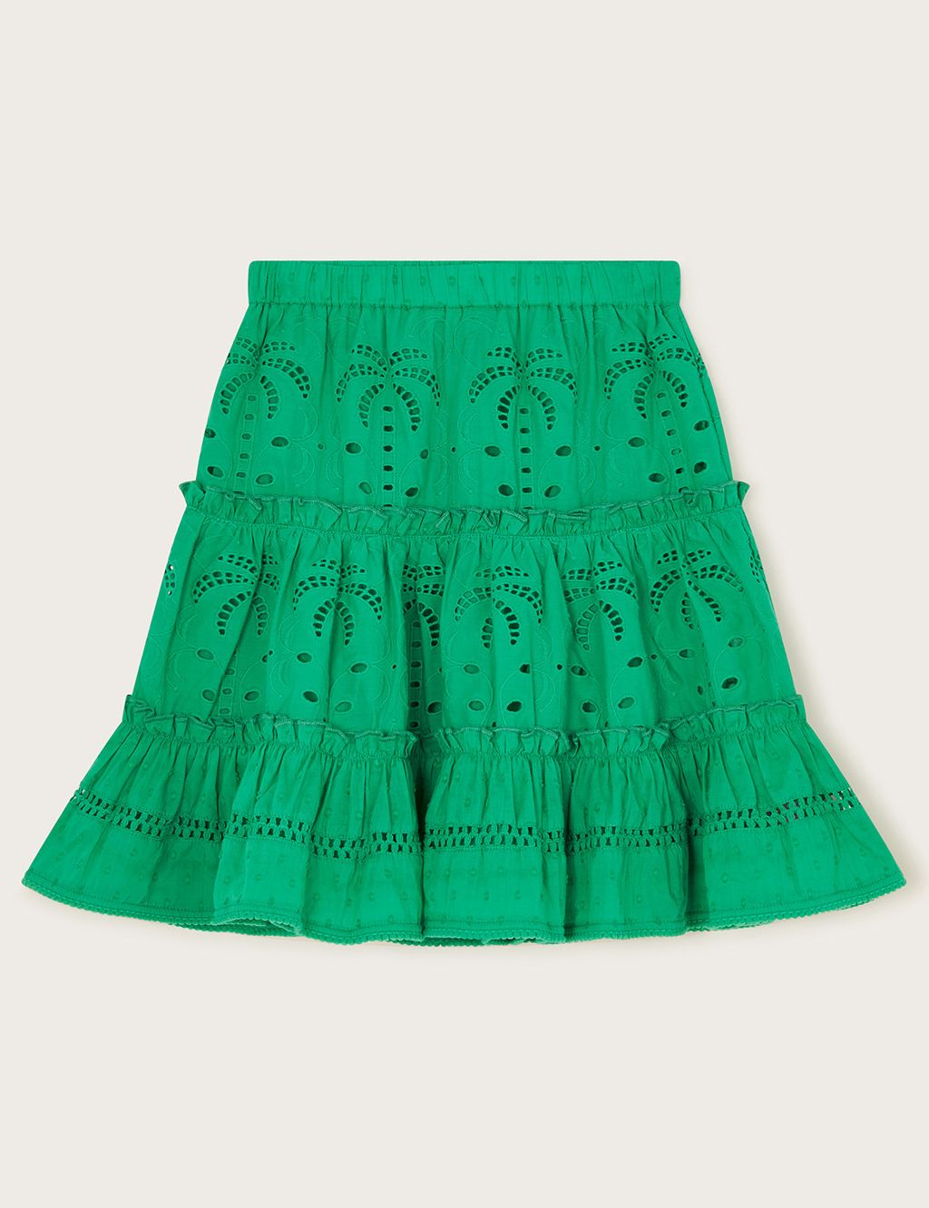 Pure Cotton Broderie Skirt (3-13 Yrs) 1 of 3