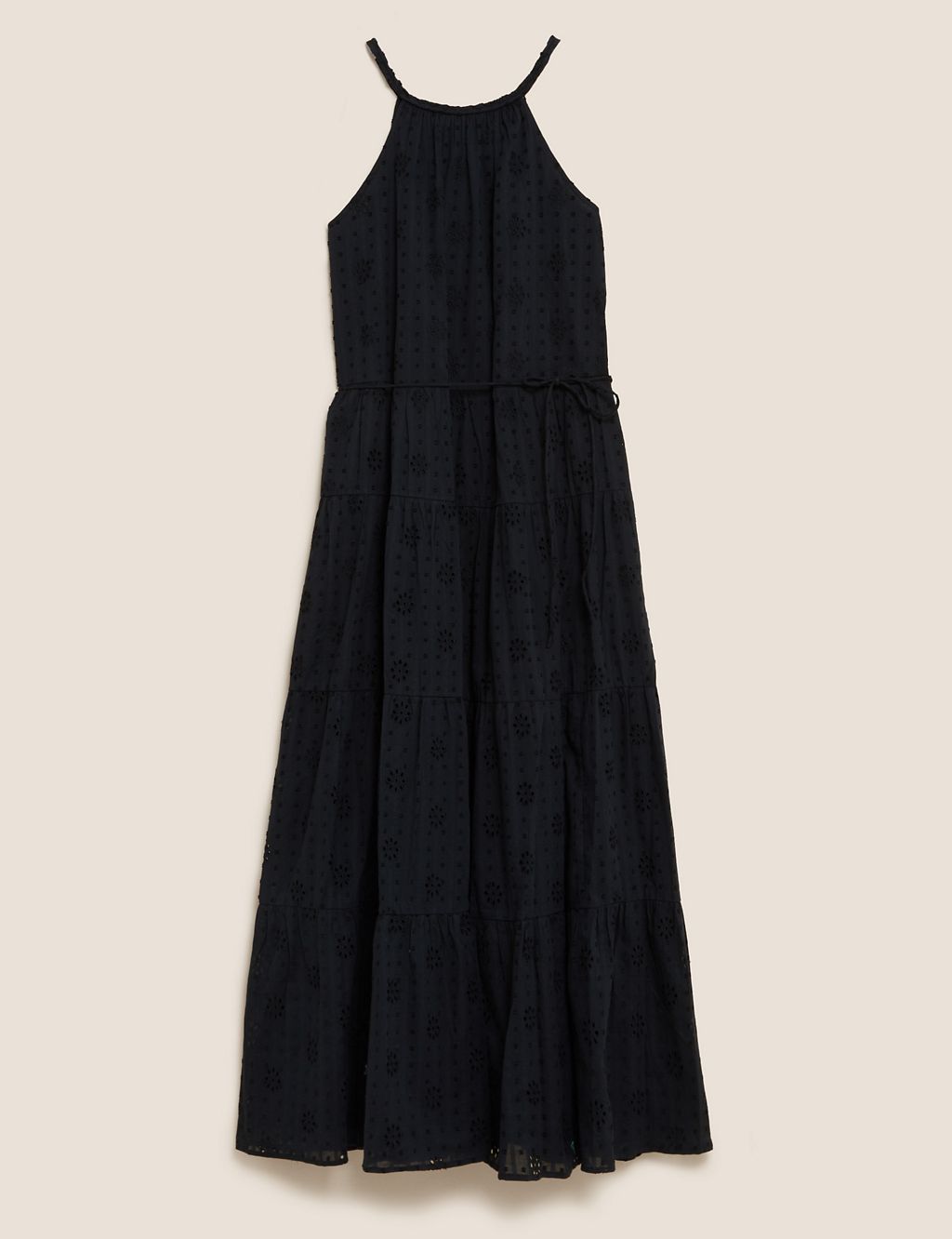 Pure Cotton Broderie Sleeveless Maxi Dress | Per Una | M&S