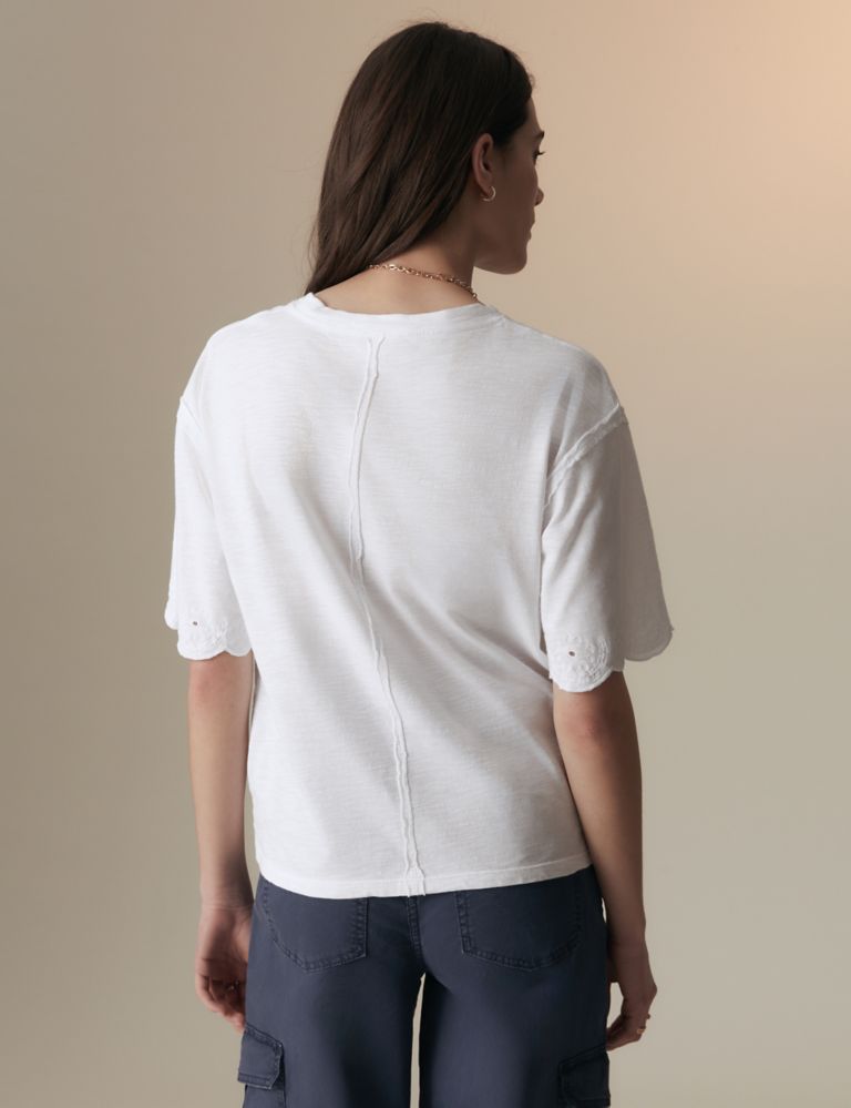 Pure Cotton Broderie T-Shirt 6 of 6
