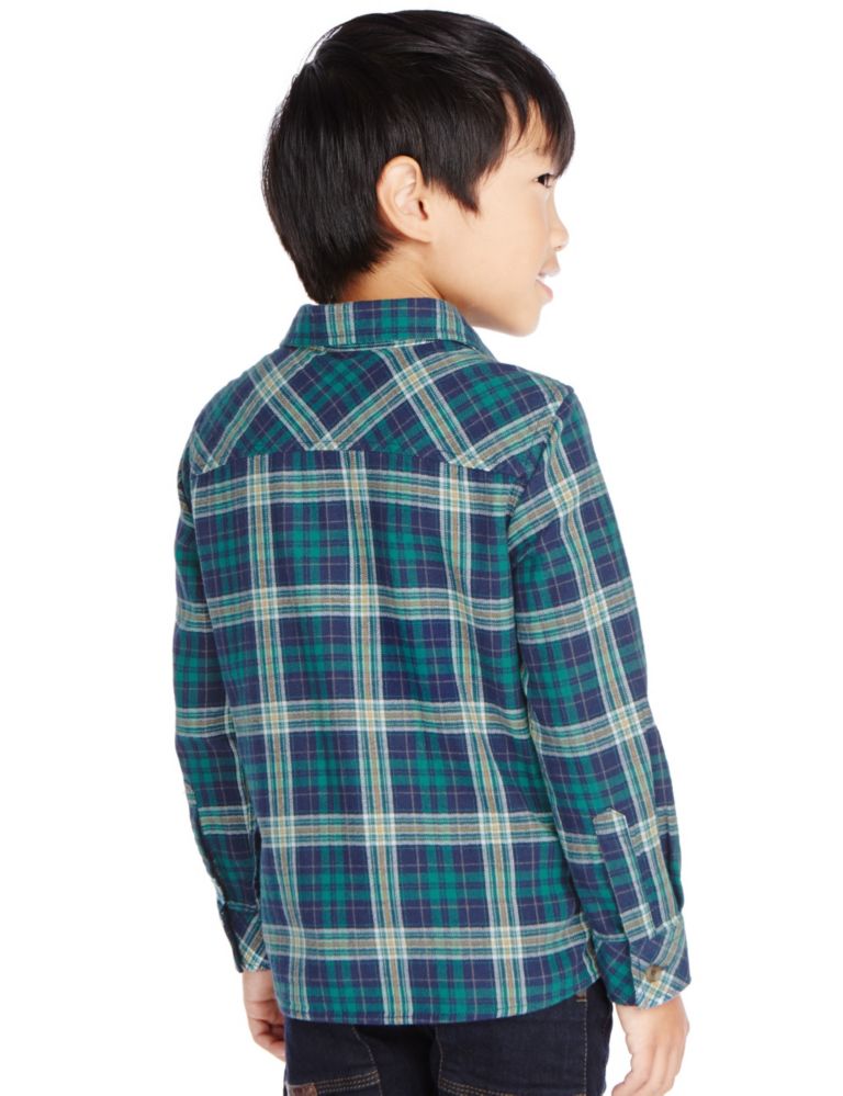 Pure Cotton Brushed Checked Shirt (1-7 Years) 3 of 5