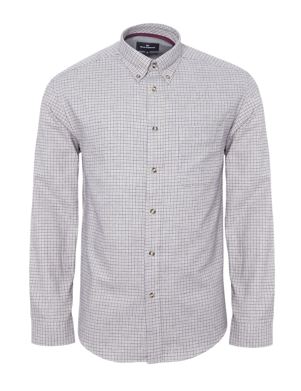 Pure Cotton Brushed Mini Checked Shirt 1 of 6
