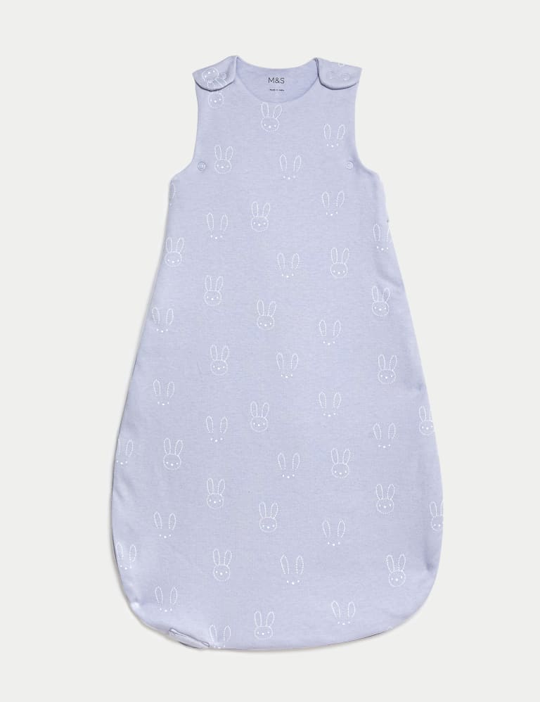 Pure Cotton Bunny 2.5 Tog Sleeping Bag (0-36 Mths) 1 of 3