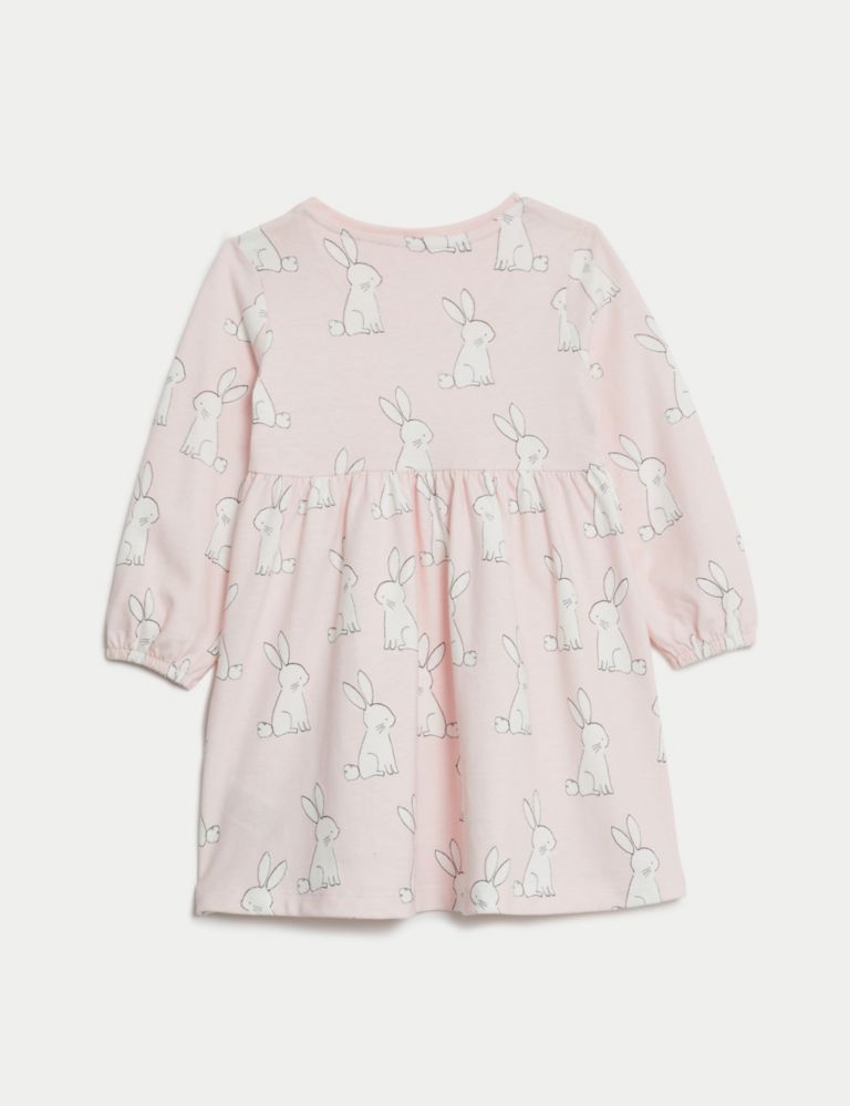 Pure Cotton Bunny Dress (0-3 Yrs) 2 of 3