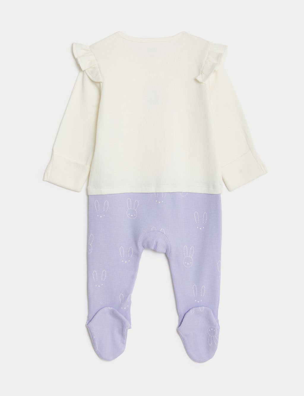 Pure Cotton Bunny Sleepsuit (7lbs-1 Yrs) 1 of 4
