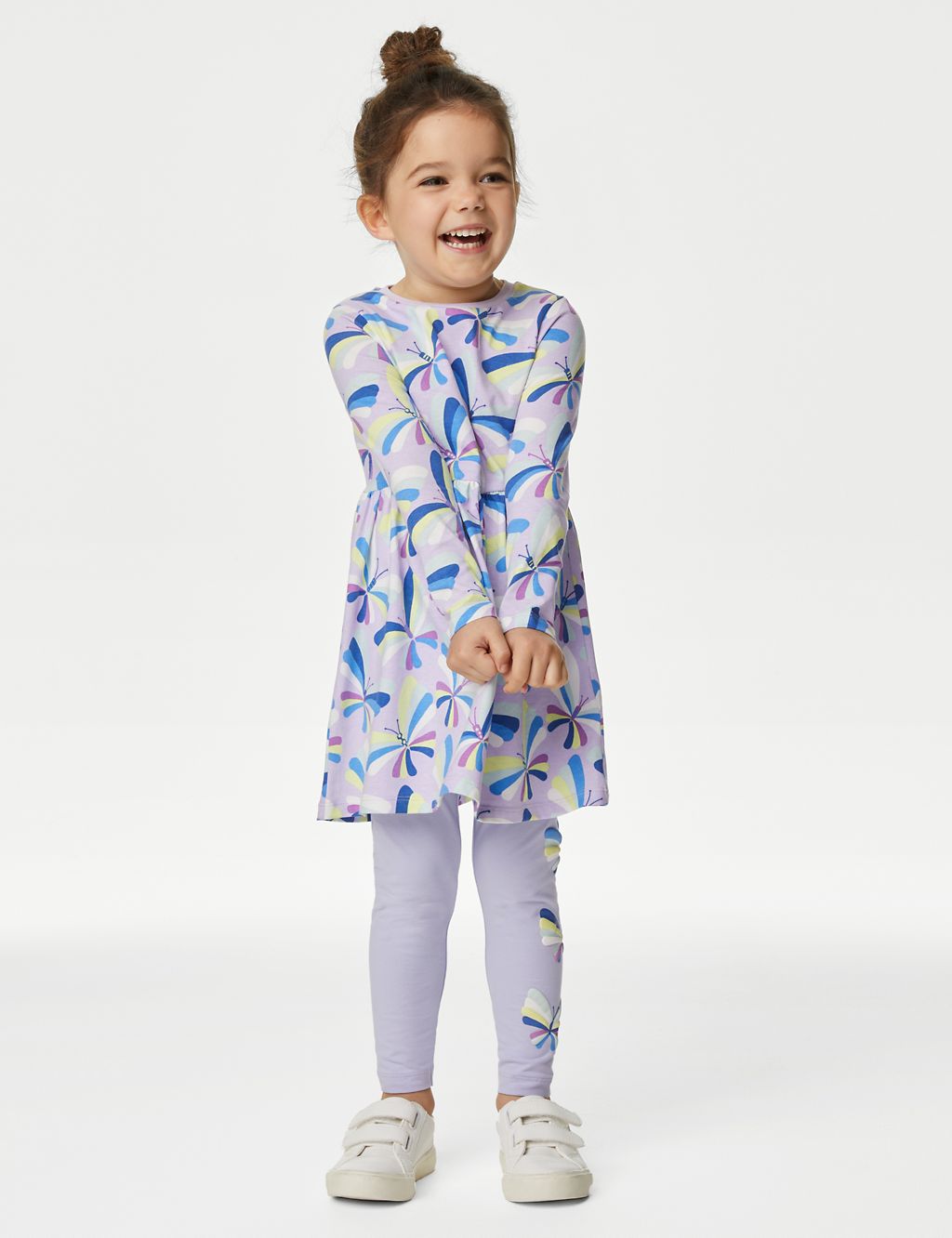 Pure Cotton Butterfly Dress (2-8 Yrs) 3 of 4