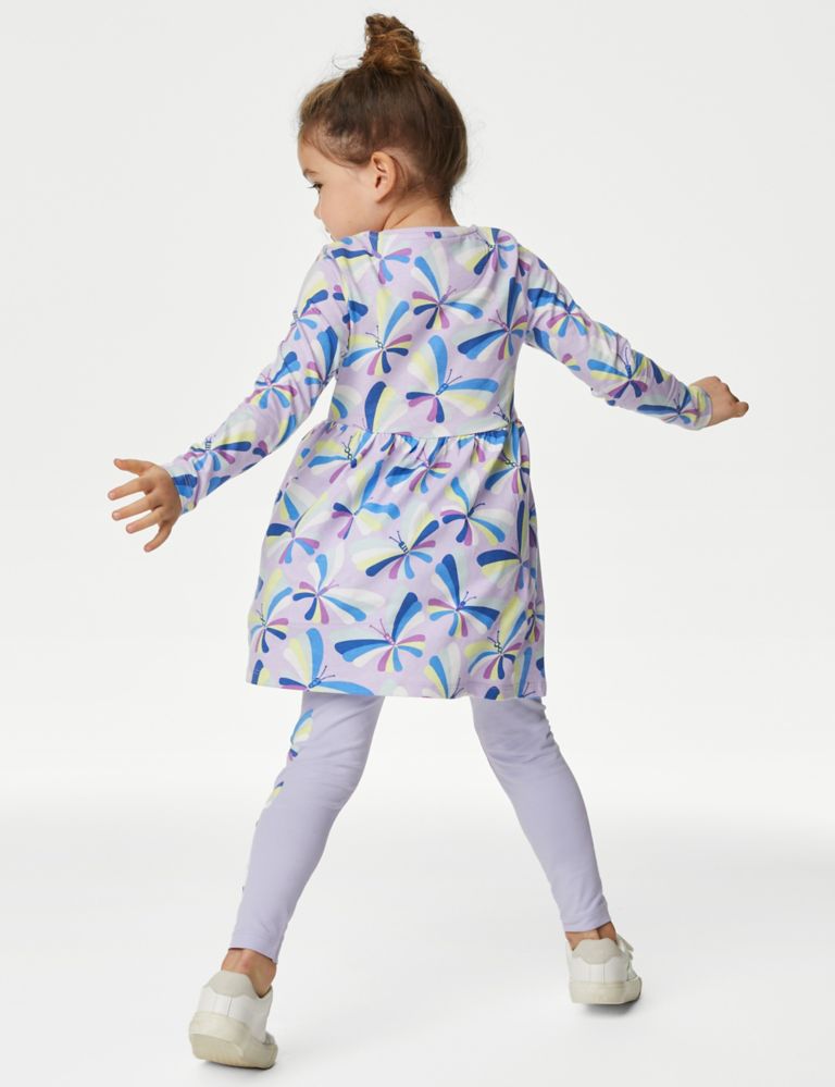 Pure Cotton Butterfly Dress (2-8 Yrs) 4 of 4