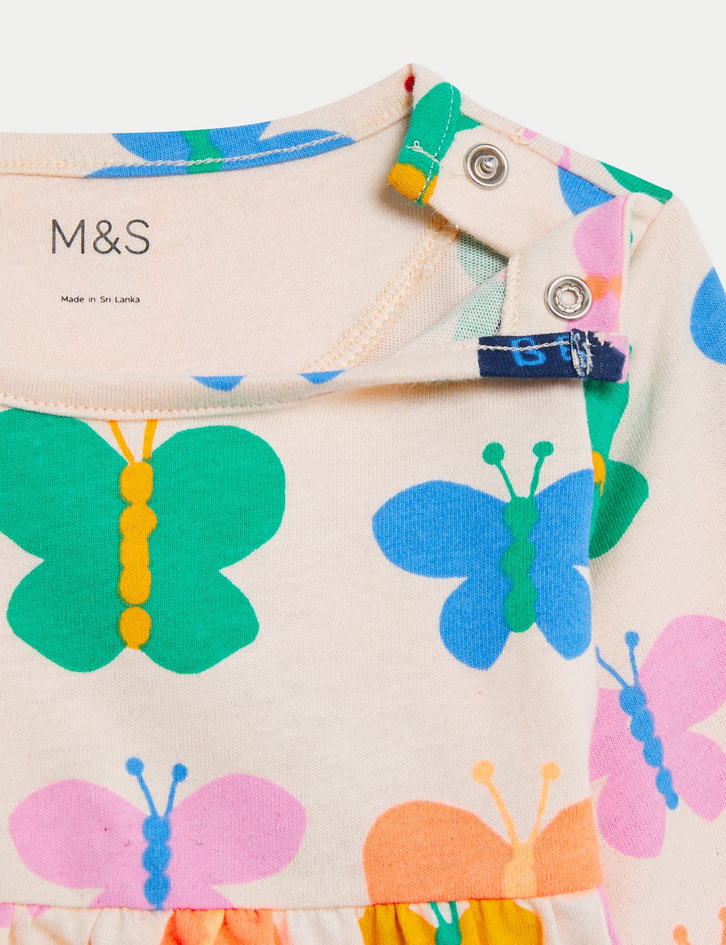Pure Cotton Butterfly Print Dress (0-3 Yrs) | M&S Collection | M&S