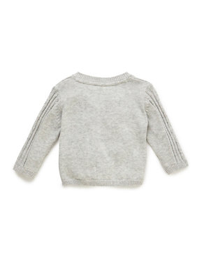 Pure Cotton Cable Knit Cardigan | M&S
