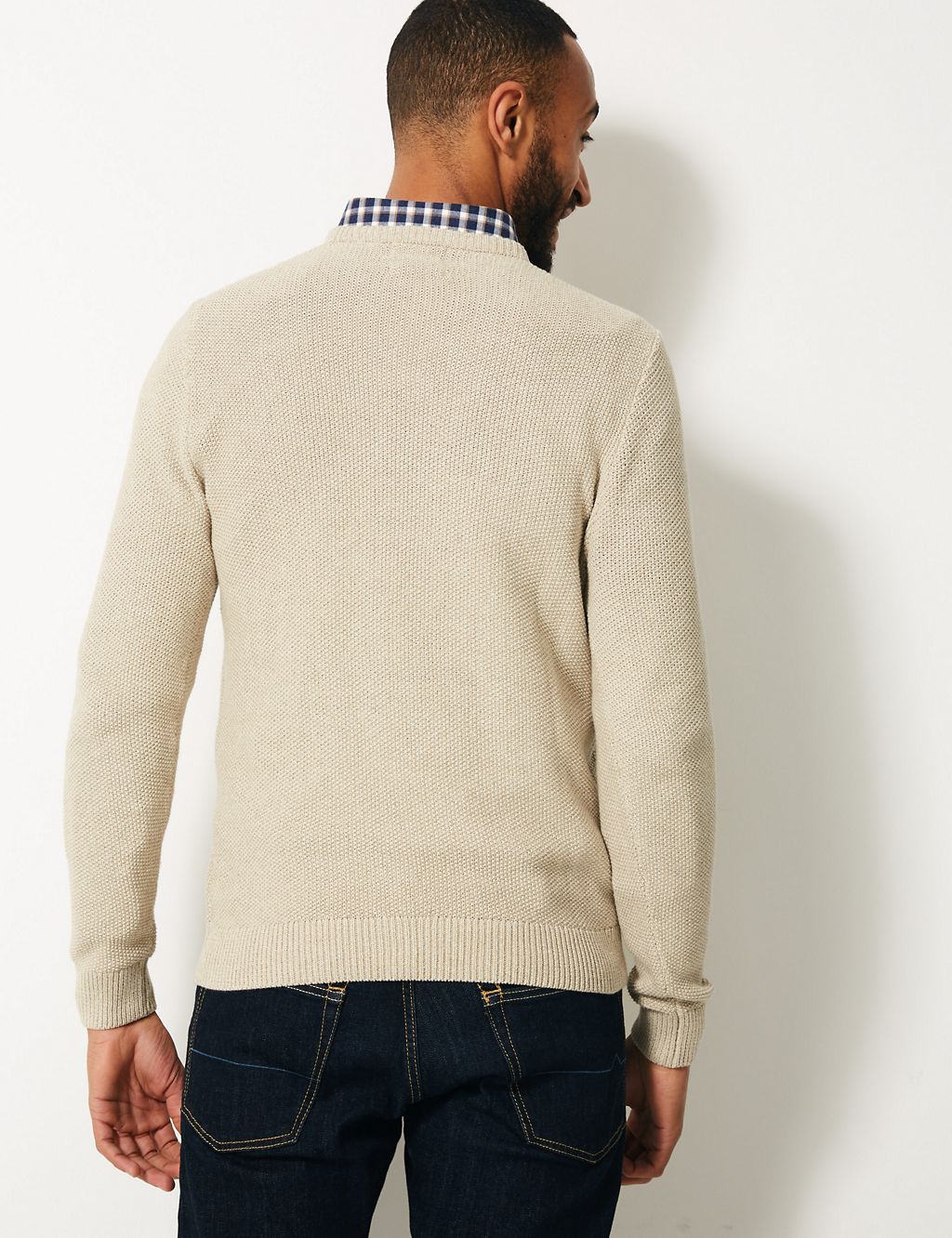 Pure Cotton Cable Knit Jumper 2 of 4
