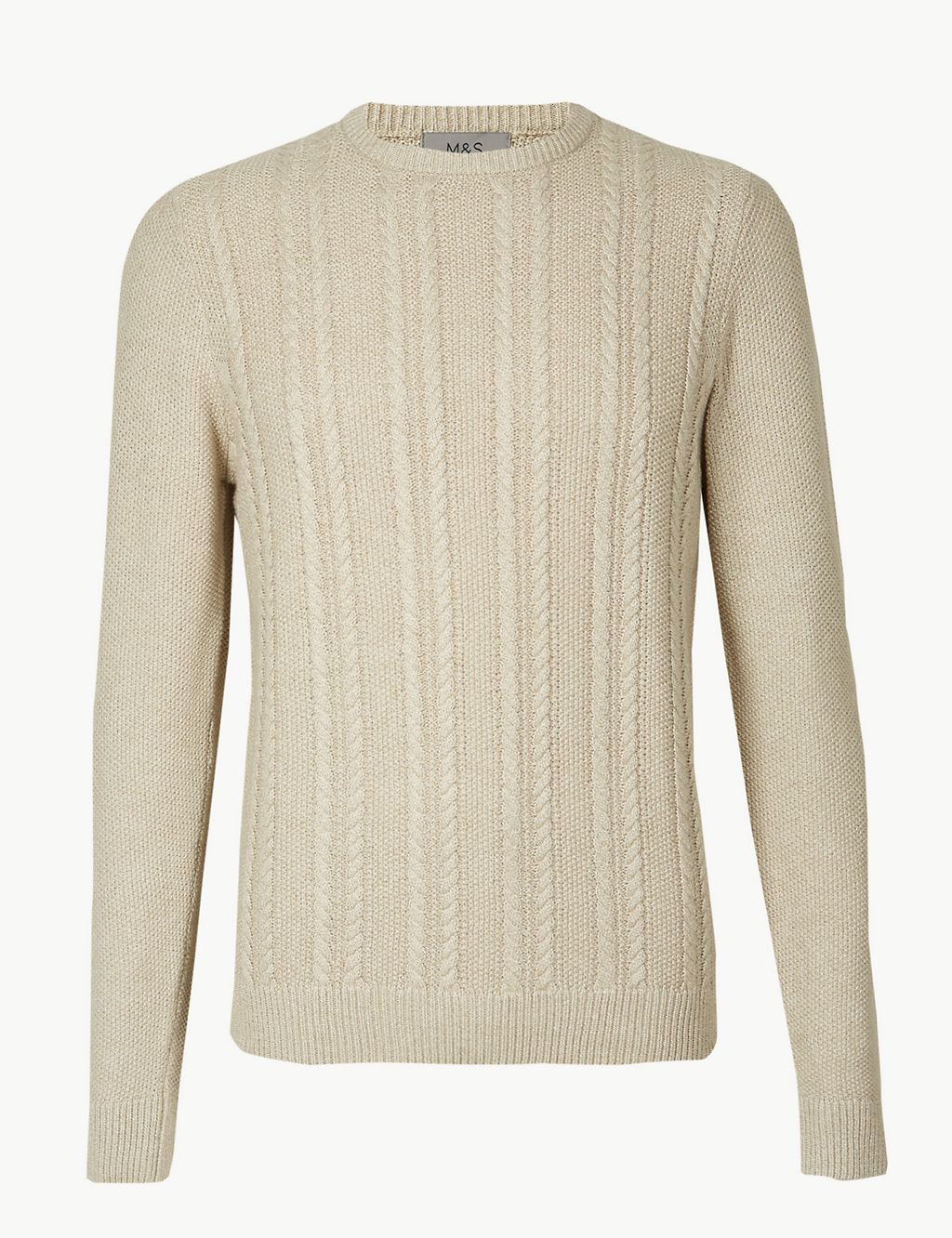 Pure Cotton Cable Knit Jumper 1 of 4