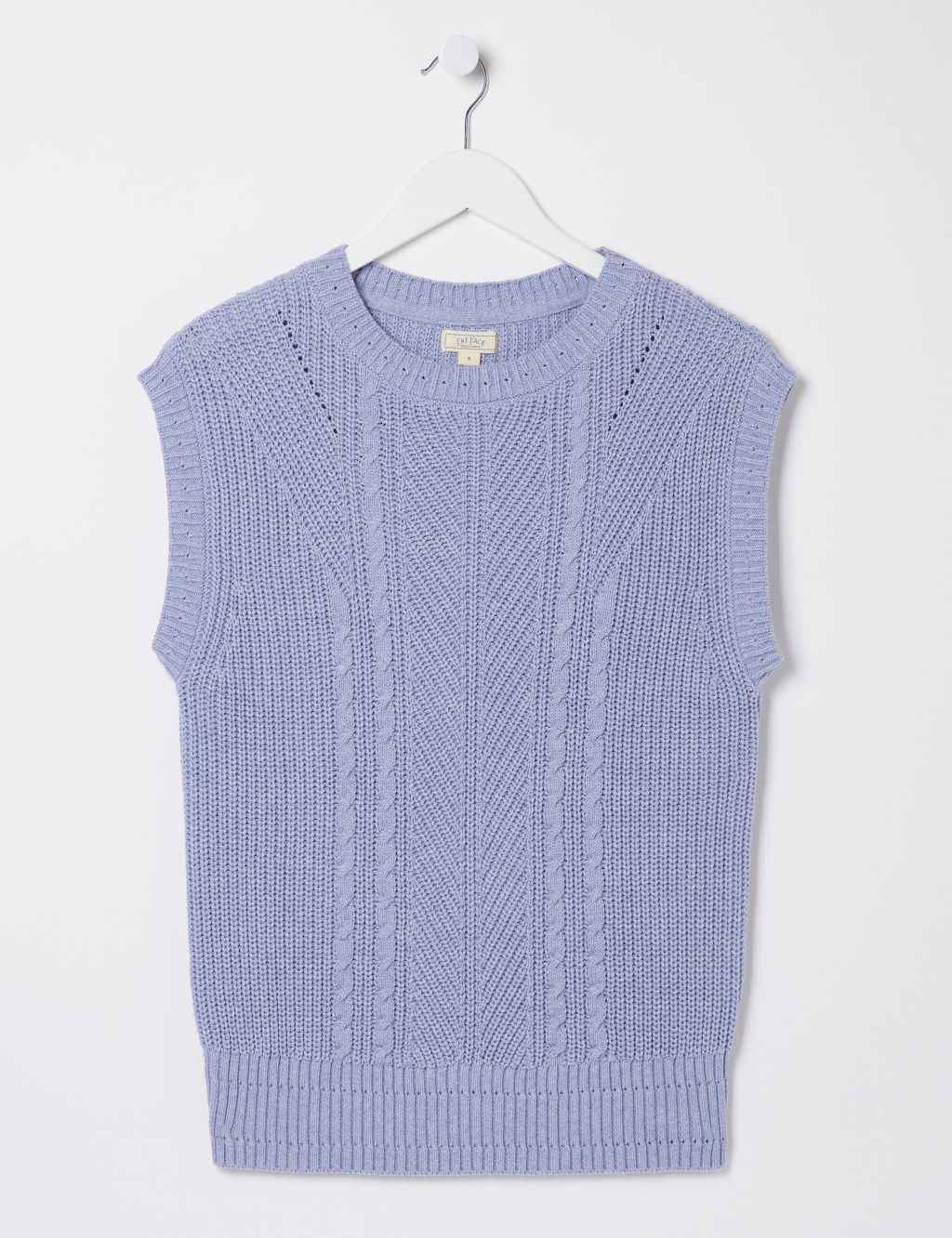 Pure Cotton Cable Knit Knitted Vest 1 of 5