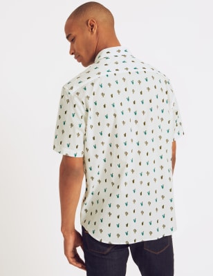 cactus button down shirt