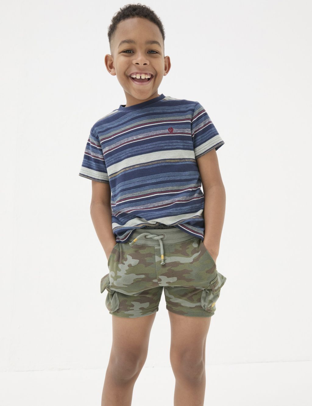 Pure Cotton Camouflage Cargo Shorts (3-13 Yrs) 3 of 4