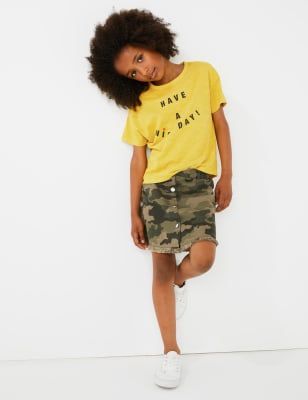 Camo skirt cotton outlet on