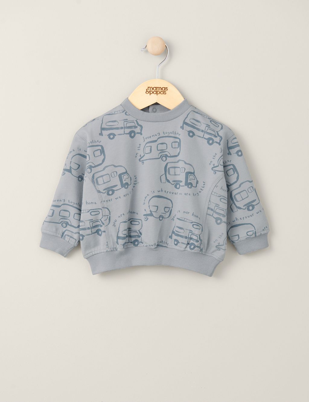 Pure Cotton Caravan Print Sweatshirt (0-3 Yrs) 3 of 3