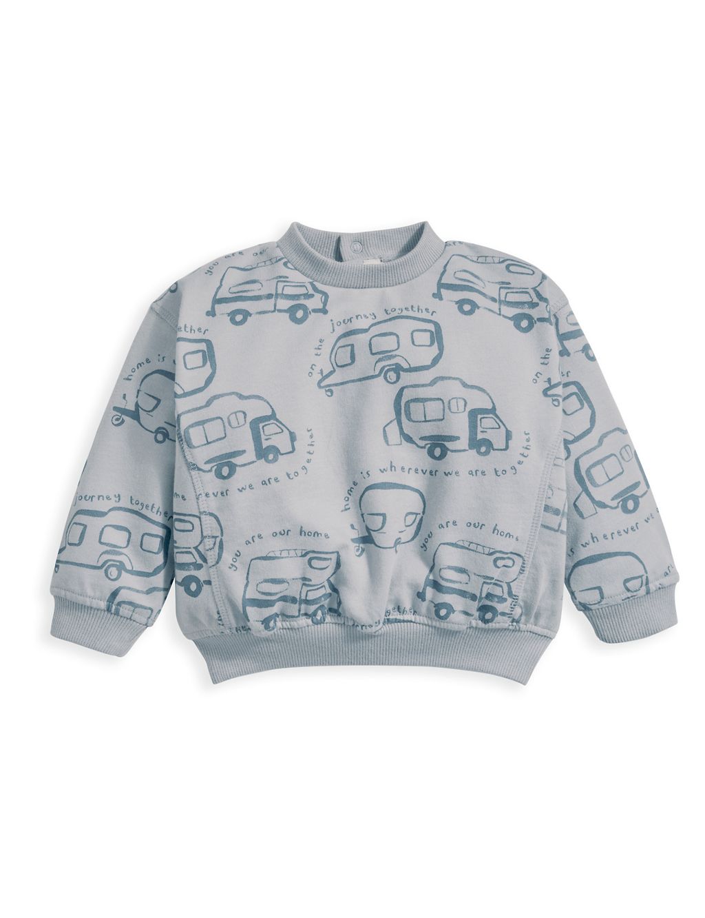 Pure Cotton Caravan Print Sweatshirt (0-3 Yrs) 2 of 3