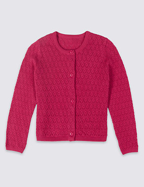 Pure Cotton Cardigan (3-14 Years) Image 2 of 3