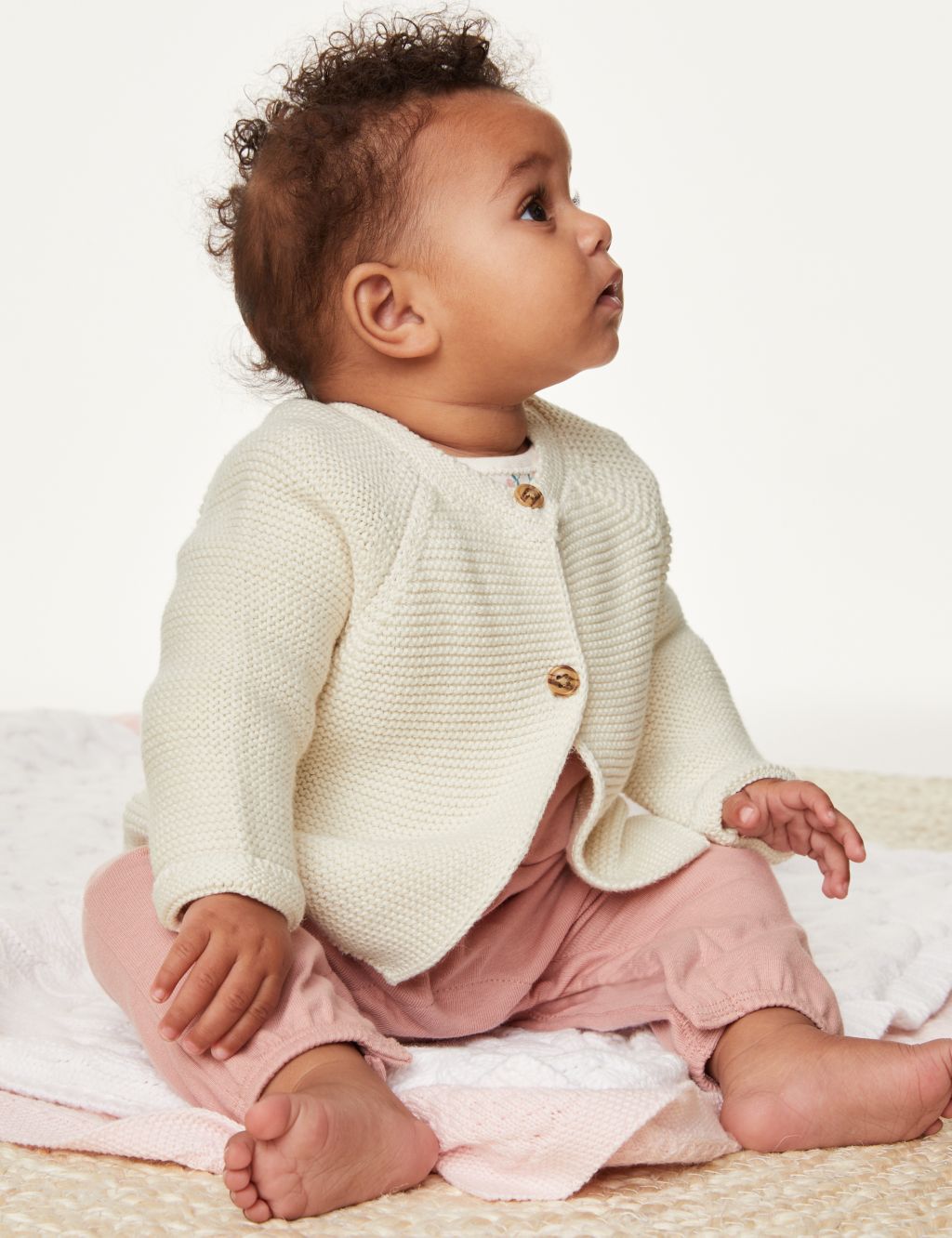 Pure Cotton Cardigan (7lbs-1 Yrs) 3 of 6