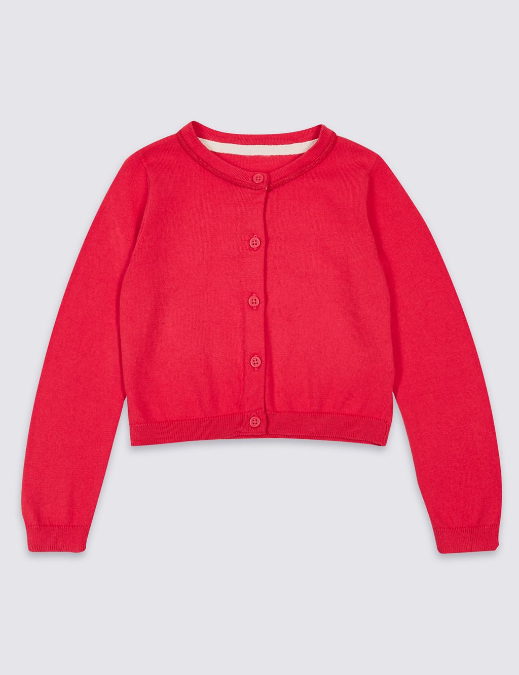 Pure Cotton Cardigan with StayNEW™ (3 Months - 7 Years) 1 of 3