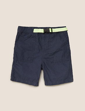 Pure Cotton Cargo Shorts (2-7 Yrs) Image 2 of 5