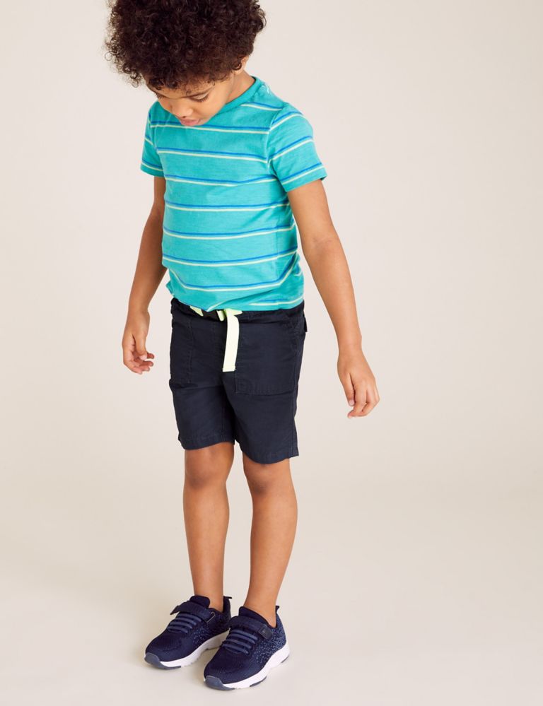 Pure Cotton Cargo Shorts (2-7 Yrs) 1 of 5