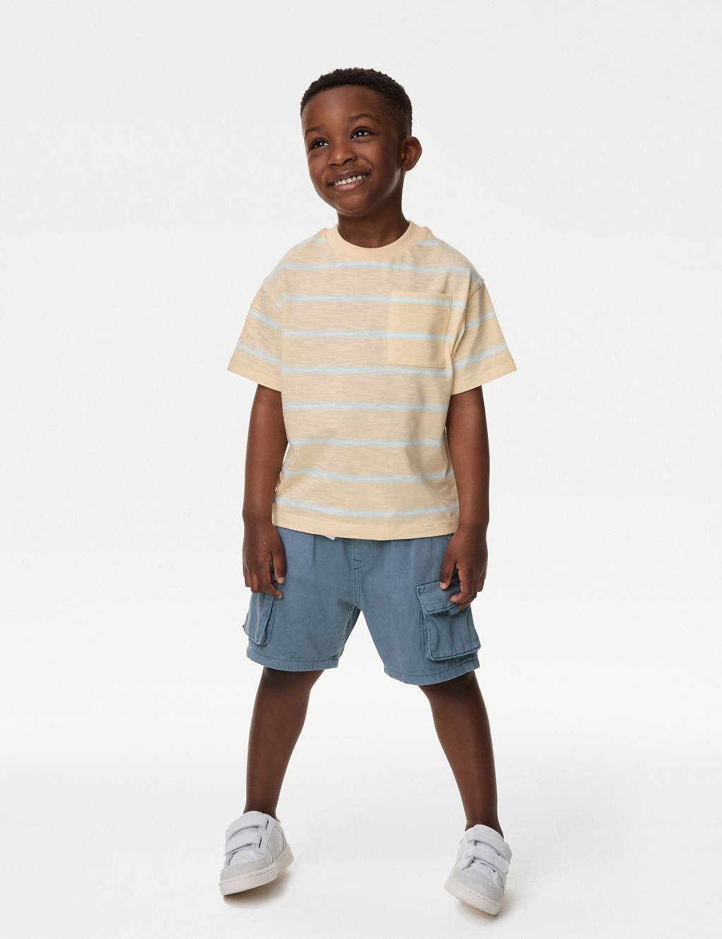 Pure Cotton Cargo Shorts (2-8 Yrs) 3 of 5