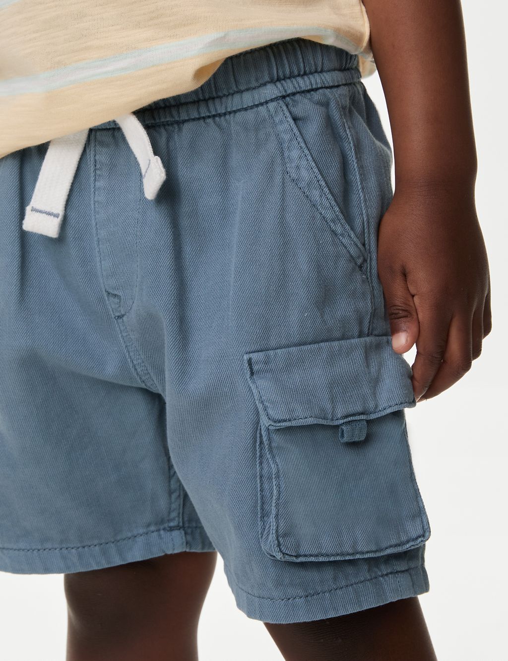 Pure Cotton Cargo Shorts (2-8 Yrs) 2 of 5