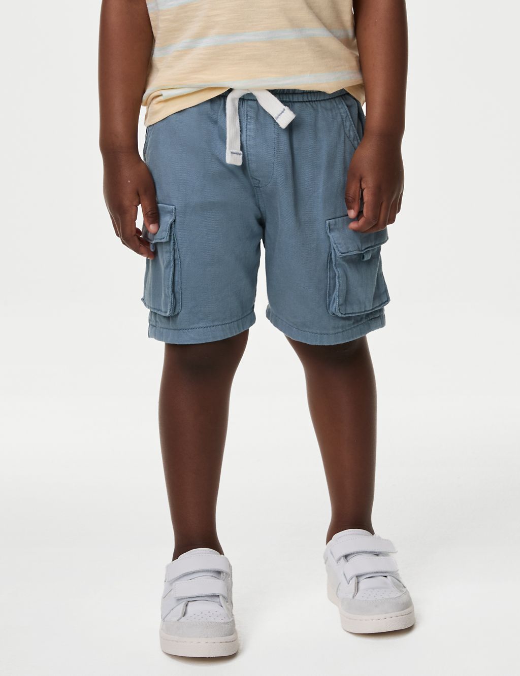 Pure Cotton Cargo Shorts (2-8 Yrs) 4 of 5