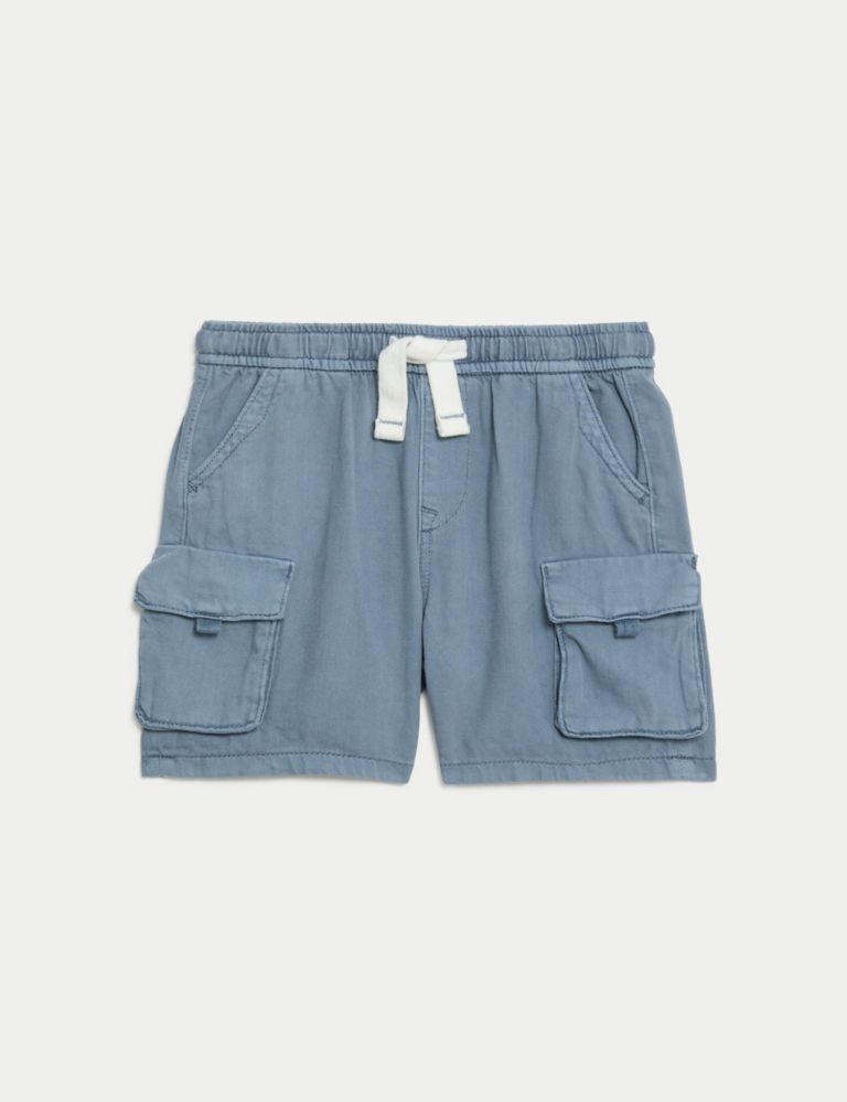 Pure Cotton Cargo Shorts (2-8 Yrs) 2 of 5