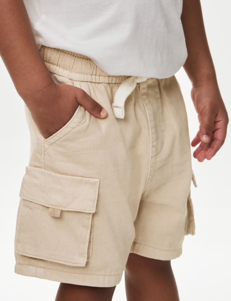 Pure Cotton Cargo Shorts (2-8 Yrs) 4 of 6
