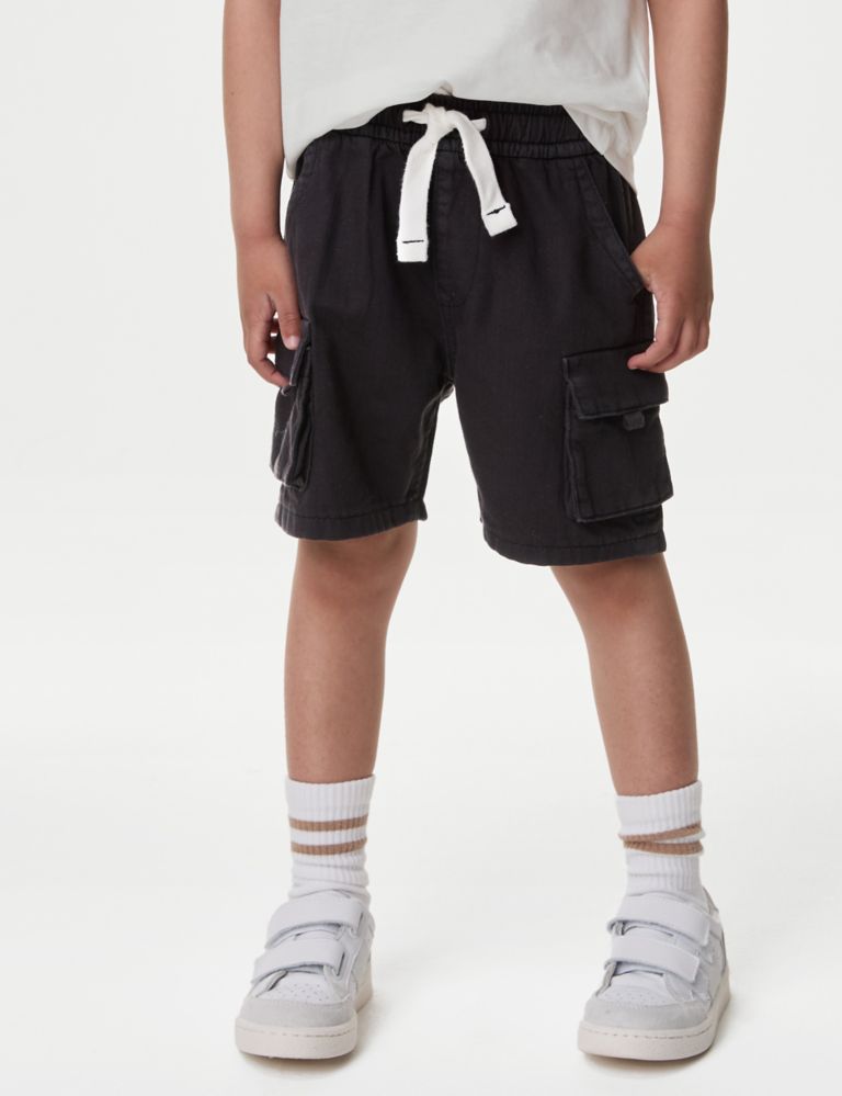 Pure Cotton Cargo Shorts (2-8 Yrs) 4 of 5