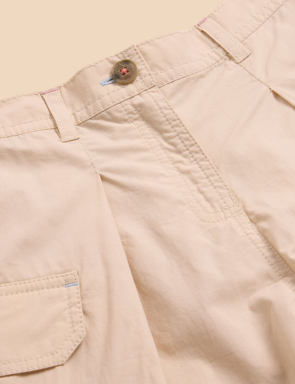 Pure Cotton Cargo Shorts (3-10 Yrs) 1 of 3