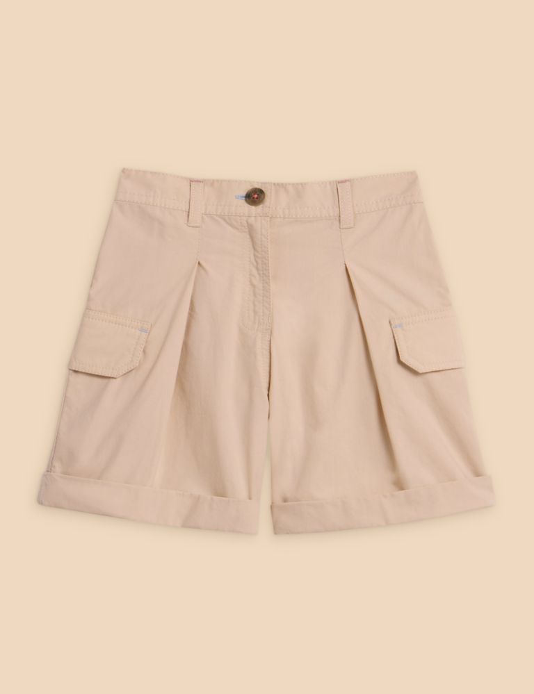 Pure Cotton Cargo Shorts (3-10 Yrs) 1 of 3
