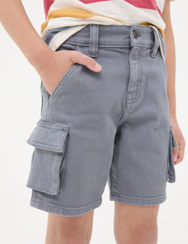 Pure Cotton Cargo Shorts (3-13 Yrs) 4 of 4